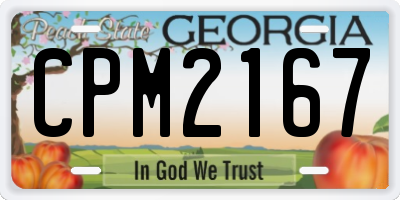 GA license plate CPM2167