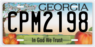 GA license plate CPM2198