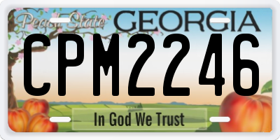 GA license plate CPM2246