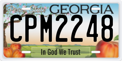 GA license plate CPM2248