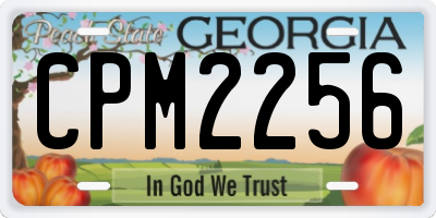 GA license plate CPM2256