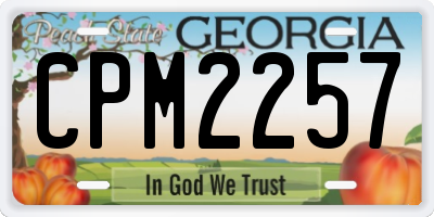 GA license plate CPM2257