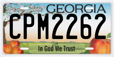 GA license plate CPM2262