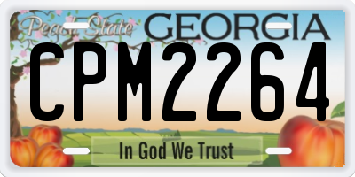 GA license plate CPM2264