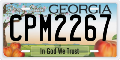 GA license plate CPM2267