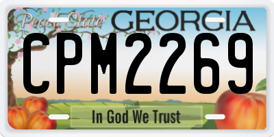 GA license plate CPM2269