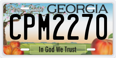 GA license plate CPM2270