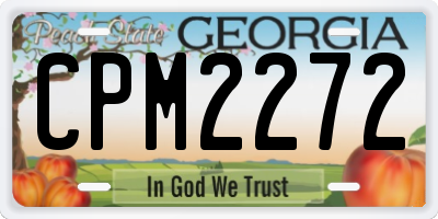 GA license plate CPM2272
