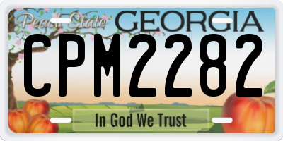 GA license plate CPM2282