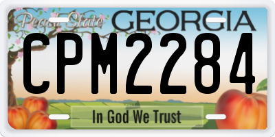 GA license plate CPM2284