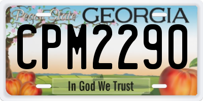 GA license plate CPM2290