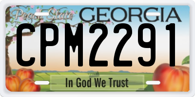 GA license plate CPM2291