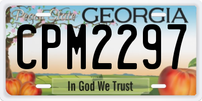 GA license plate CPM2297