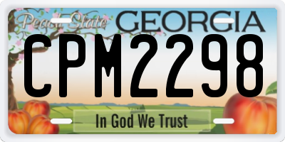GA license plate CPM2298