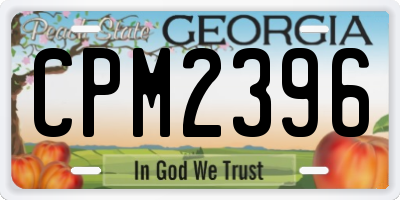 GA license plate CPM2396