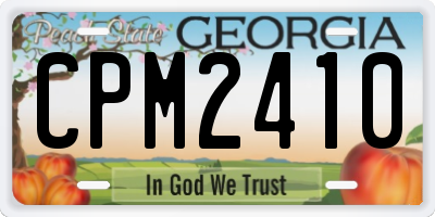 GA license plate CPM2410