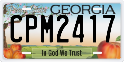 GA license plate CPM2417