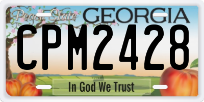 GA license plate CPM2428