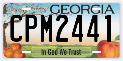 GA license plate CPM2441