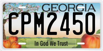 GA license plate CPM2450