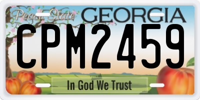 GA license plate CPM2459