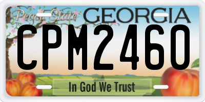 GA license plate CPM2460