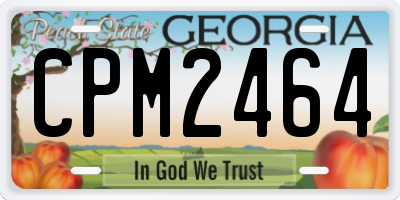 GA license plate CPM2464