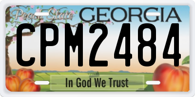 GA license plate CPM2484