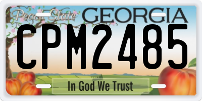 GA license plate CPM2485