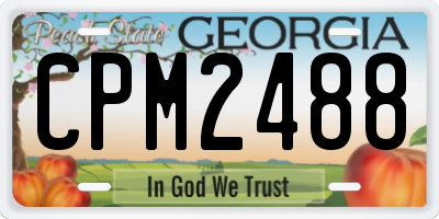 GA license plate CPM2488