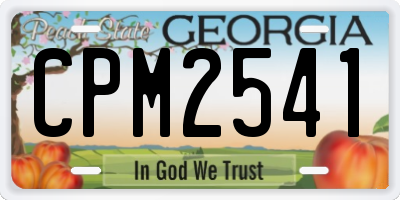 GA license plate CPM2541