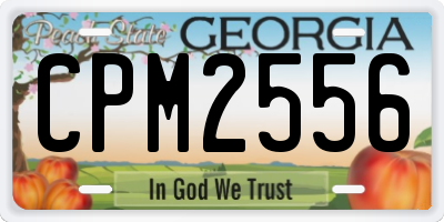 GA license plate CPM2556