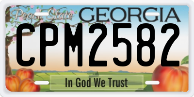 GA license plate CPM2582