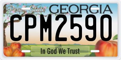 GA license plate CPM2590