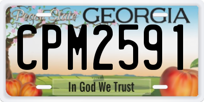GA license plate CPM2591