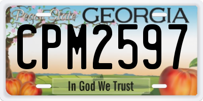 GA license plate CPM2597