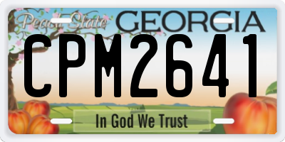 GA license plate CPM2641