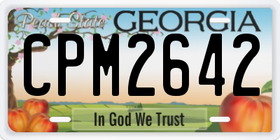 GA license plate CPM2642