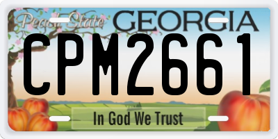 GA license plate CPM2661
