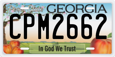 GA license plate CPM2662