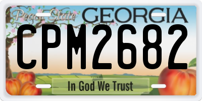GA license plate CPM2682