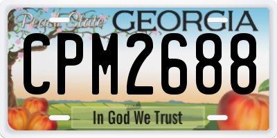 GA license plate CPM2688