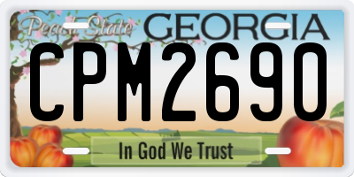 GA license plate CPM2690