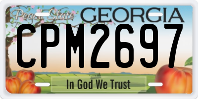 GA license plate CPM2697