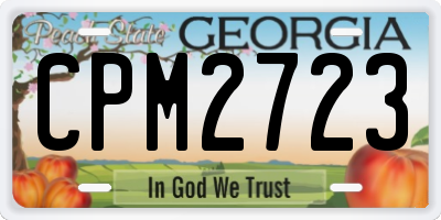GA license plate CPM2723