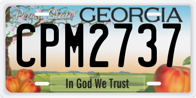 GA license plate CPM2737