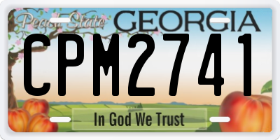 GA license plate CPM2741