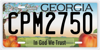 GA license plate CPM2750