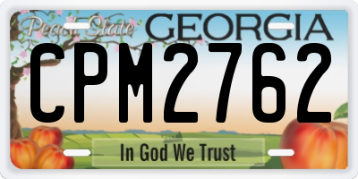 GA license plate CPM2762