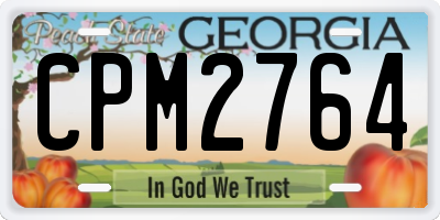 GA license plate CPM2764